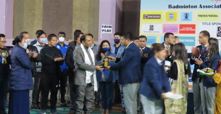 Badminton Association, Namchi has honoured Dr. HK Rajput